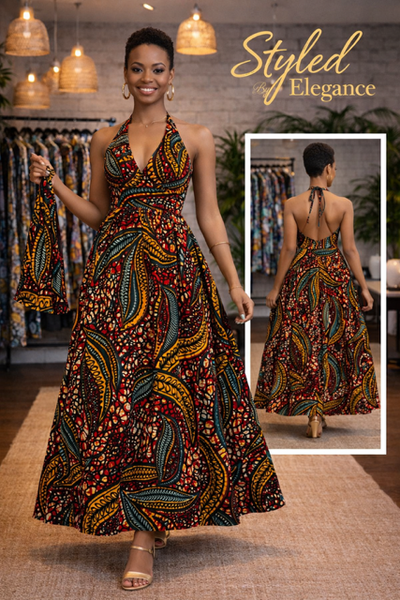 Summer Elegance Flow Maxi -  Ember Essence