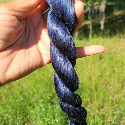 Indigo 💙 royal locz 👑 plant based braiding hair