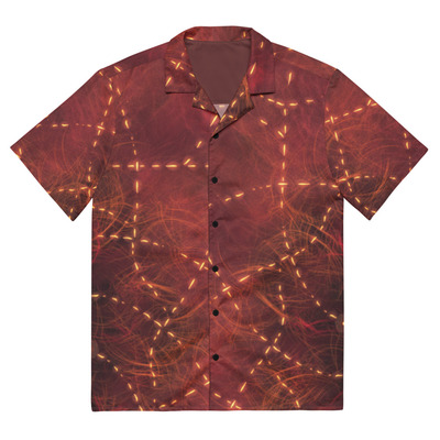 Burgundy Floral Print button shirt