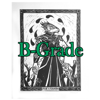B-grade the dark urge block print