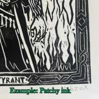 B-GRADE The Dark Urge Block Print - Thumbnail 1