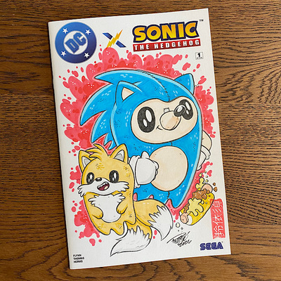 Hand drawn tiny ghost sketch cover comic - really fast spikey rodent