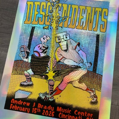 Descendents cincinnati band signed/foil gig poster
