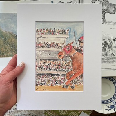 “derby days” matted print 8x10