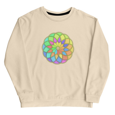 Radial Petal Geometric Design Sweatshirt