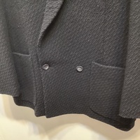 Issey MIyake Men black double breasted thick wool JKT 1984 - Thumbnail 1