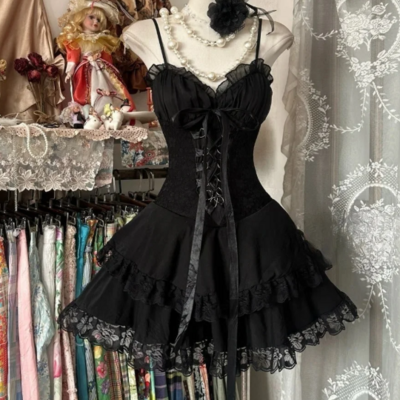 Sexy black short evening dress homecoming dress - Thumbnail 1