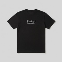 Free Shipping-RETIRED ( MENTALLY ) TEE - Thumbnail 1