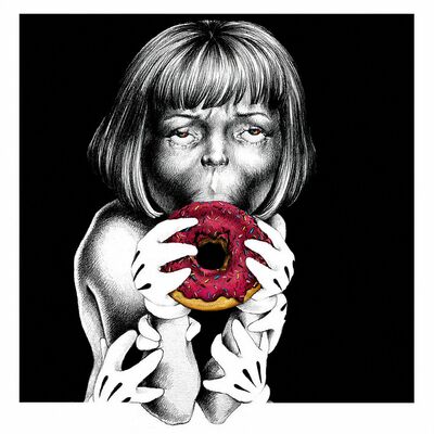 Square print by khaddouj barghout "donut" 