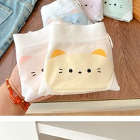 5pcs Cat Print Seamless Hipster Panties Set - Thumbnail 1