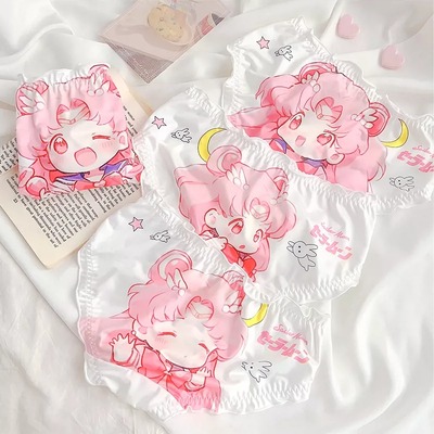 4pcs sailor moon anime panties set