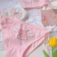 4pcs Tie-up Love Hearts Panties Set - Thumbnail 3
