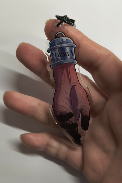 Hand of glory keychain