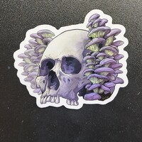 Shroom Skull Sticker - Thumbnail 1