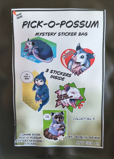 Pick-O-Possum STICKER Pack