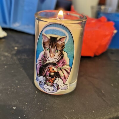 Mini st. zelda prayer candles