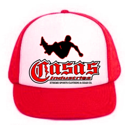 Casas flat bill, snap back truckers cap. # 2003r