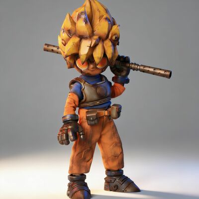  action figure by weartdoing "wasteland: wukong super mode z" 