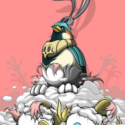 A3 print by dhani barragan "survivor bird ii"  