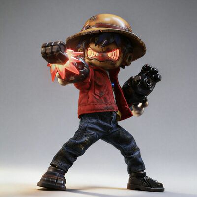 Action figure by weartdoing "wasteland: captain steam ignition" 