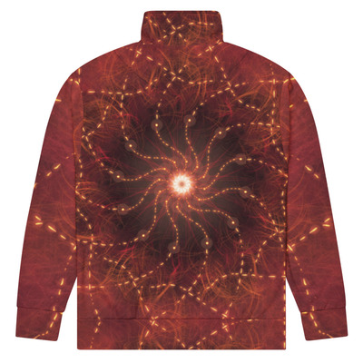 Cosmic radiance: a symmetric light burst track jacket