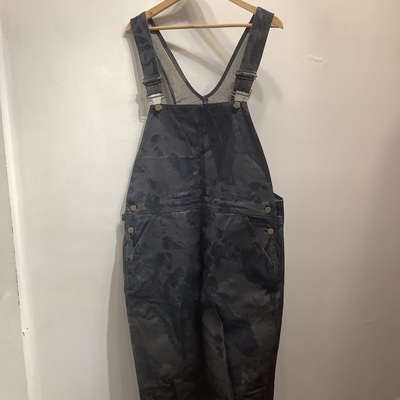 Beauty:beast  camo on denim overalll 