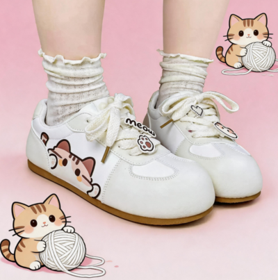 Lucky Meow Racer Sneakers