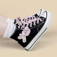 Pink Teddy Charms High Top Canvas Shoes - Thumbnail 1