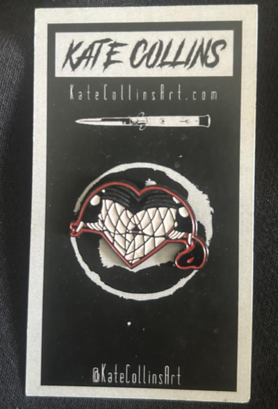 Bondage Heart Butt Enamel Pin
