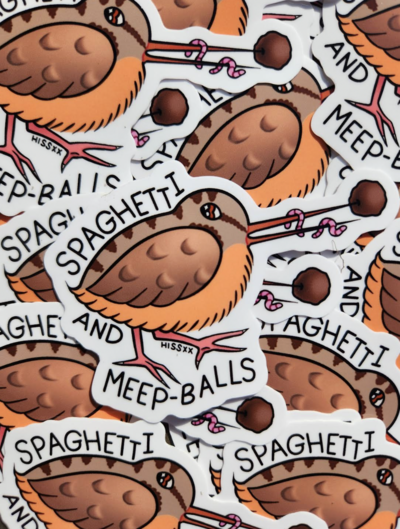 Spaghetti and Meepballs Sticker
