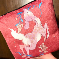 flowering fawn accent pillow - Thumbnail 2