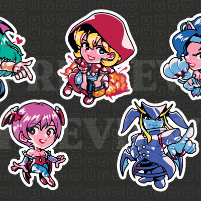 Warriors of the night 3" stickers