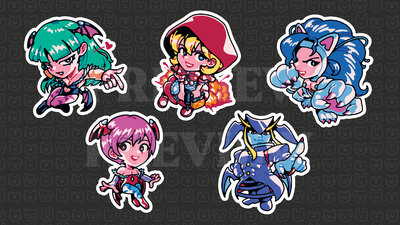 Warriors of the Night 3" Stickers