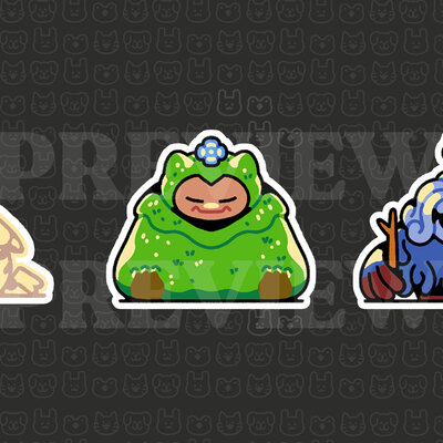 Poko pals 3" stickers