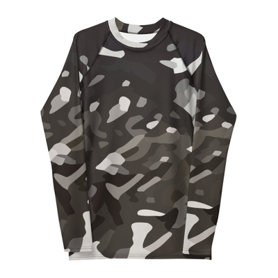 Military camouflage design men's rash guard