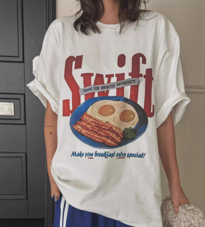 Swift Print Oversized Tee
