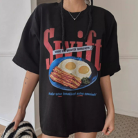 Swift Print Oversized Tee - Thumbnail 4