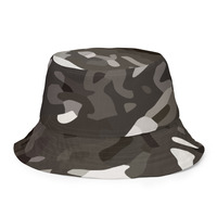 Military Camouflage Design Reversible bucket hat - Thumbnail 4