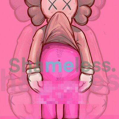 A3 print by moi martos "shameless pink" 