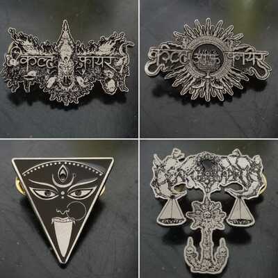 'cult of fire' & 'death karma' 4 pin set