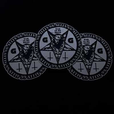 Gg allin metal pin
