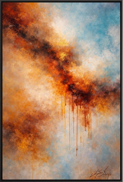 Abstract Color Flow Wall Art Print