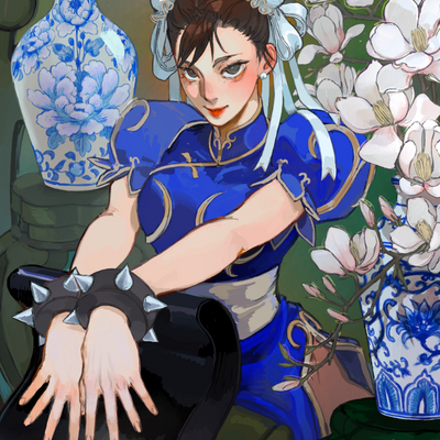 Chun li - porcelain room poster