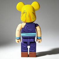 Custom Bearbrick 400% by Dhani Barragan "Gohan"  - Thumbnail 2