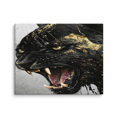 Blank panther canvas