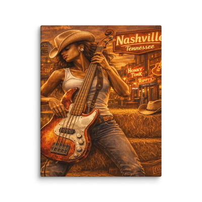 Vibing country canvas