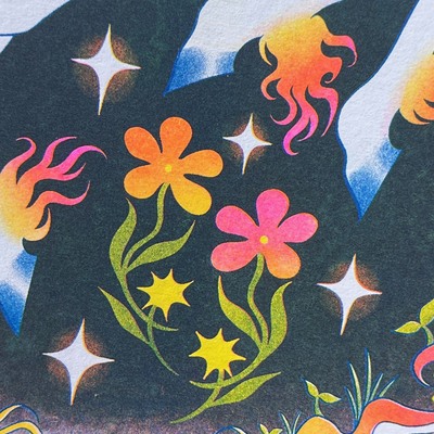 "year of the fire horse" riso print