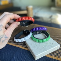 Colorz Pyramid Stud Wristband - Thumbnail 5