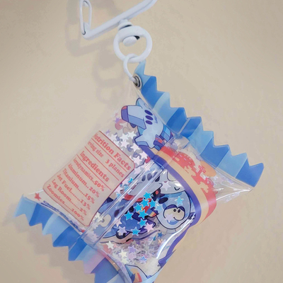 Airplane peanuts candy shaker keychain - Thumbnail 1