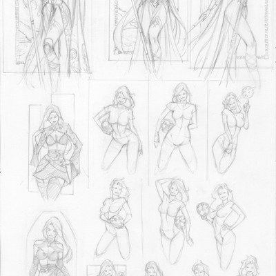 Original preliminary layouts - 07 (original art)